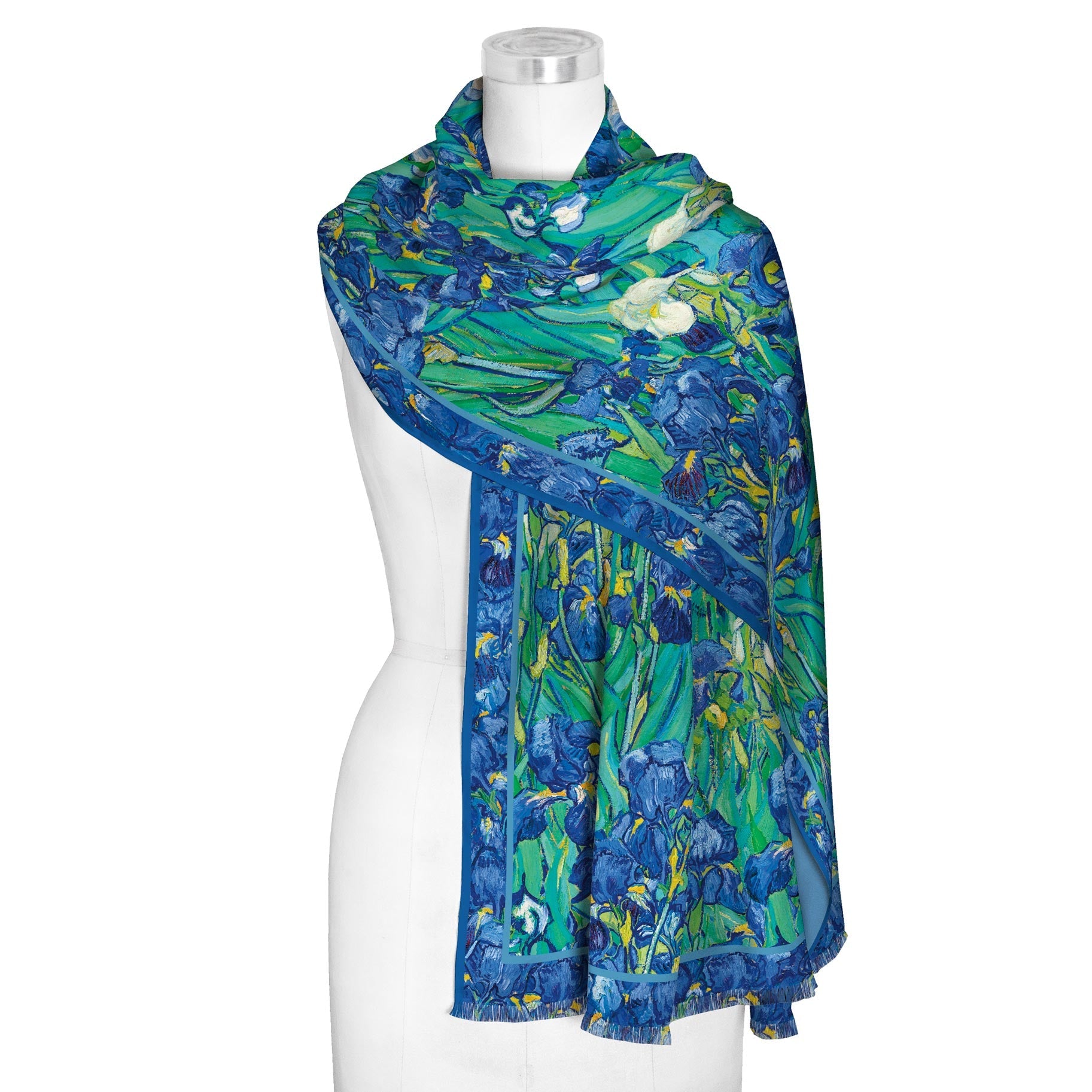 Irises Floral Womens Shawl