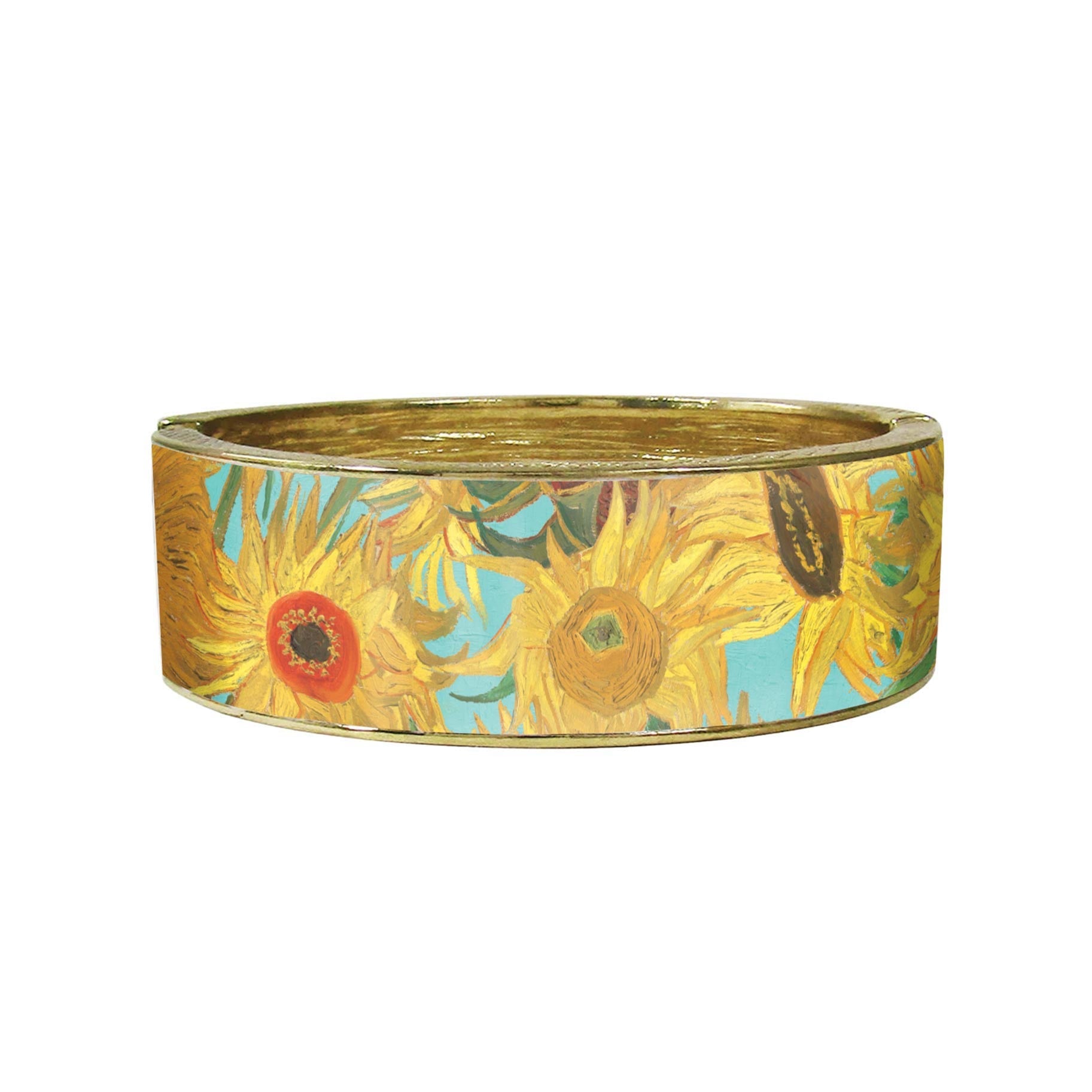 Sunflowers Art Jewelry Cuff Bracelet