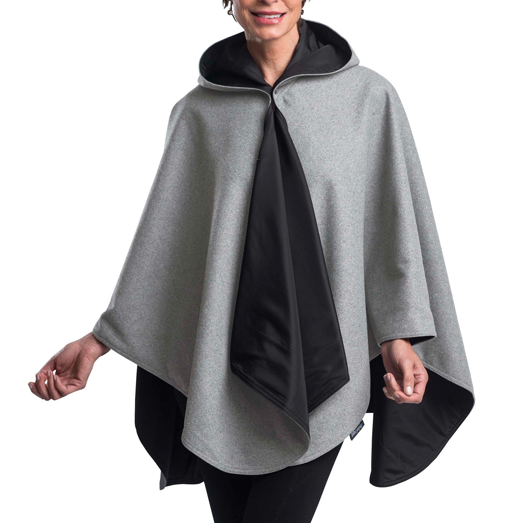 WarmCaper - Warm Pewter Grey Black Rainproof