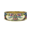 William Morris Strawberry Thief Floral Hinged Cuff Bangle Bracelet