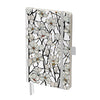 Tiffany Magnolia - Dot Grid Journal – Hardcover, Pockets, Ribbon Bookmarks