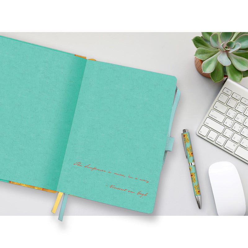 Dot Grid Artist Bullet Journal - van Gogh Sunflowers