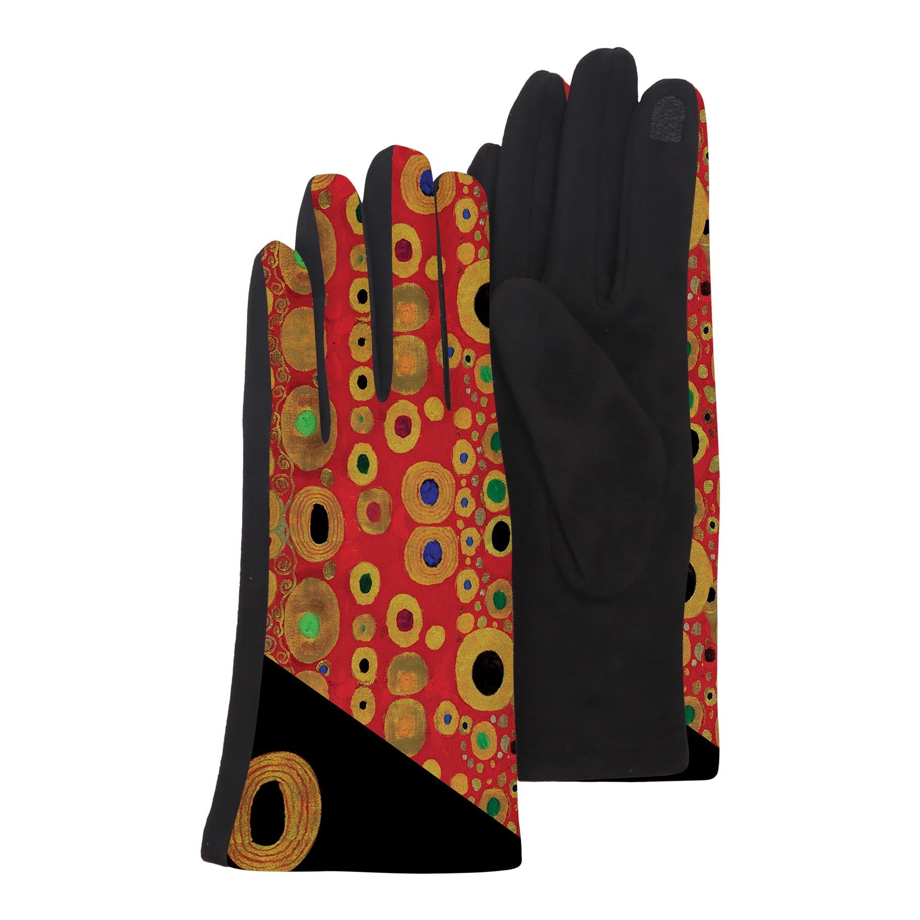 Fine Art Klimt Hope II Red Touch Screen Gloves