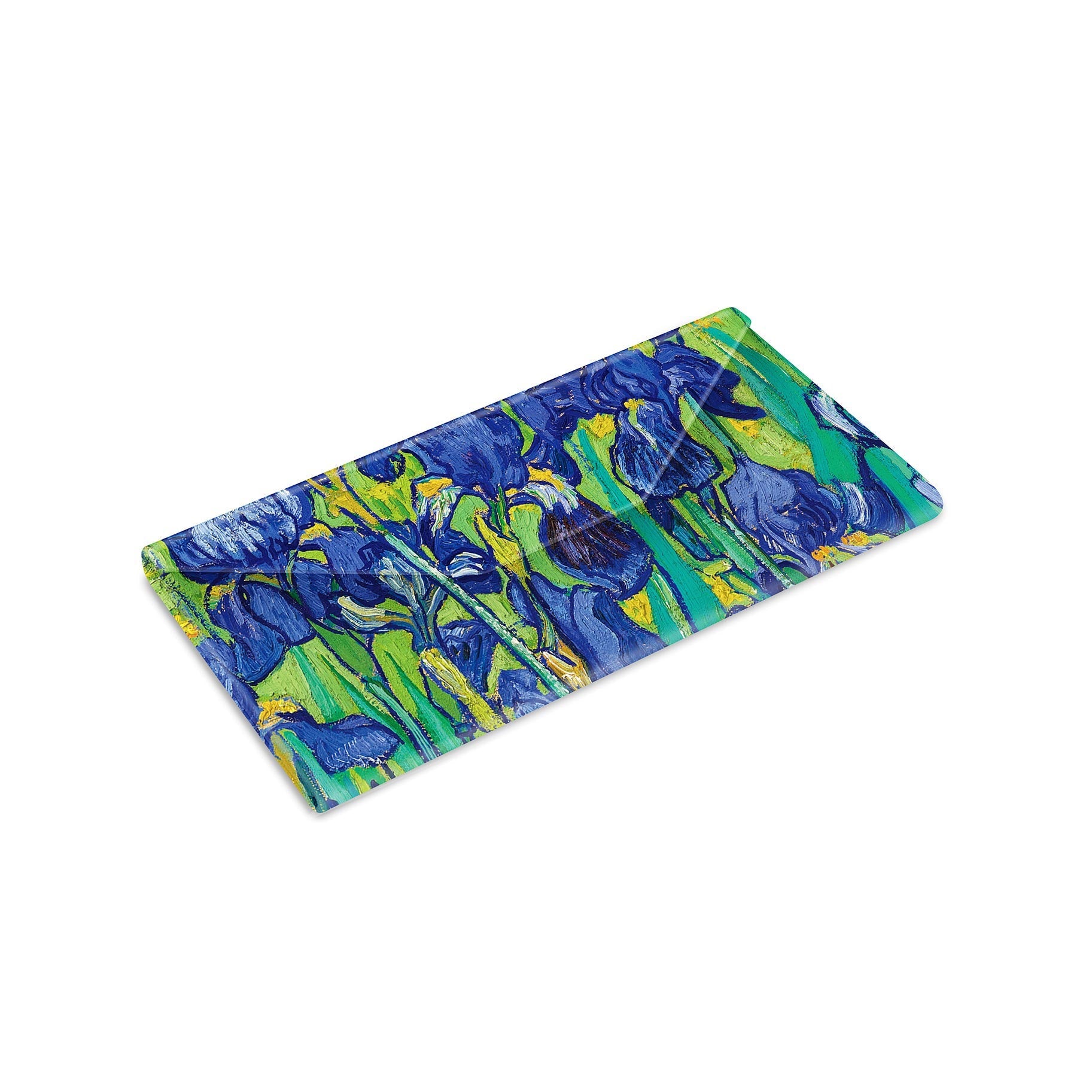 Folding Glasses Case - Vegan, Trifold, van Gogh Irises