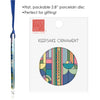 Frank Lloyd Wright Saguaro Forms Porcelain Keepsake Ornament – Flat Ceramic, Gift-Ready
