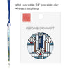 Frank Lloyd Wright Waterlilies Porcelain Keepsake Ornament – Flat Ceramic, Gift-Ready