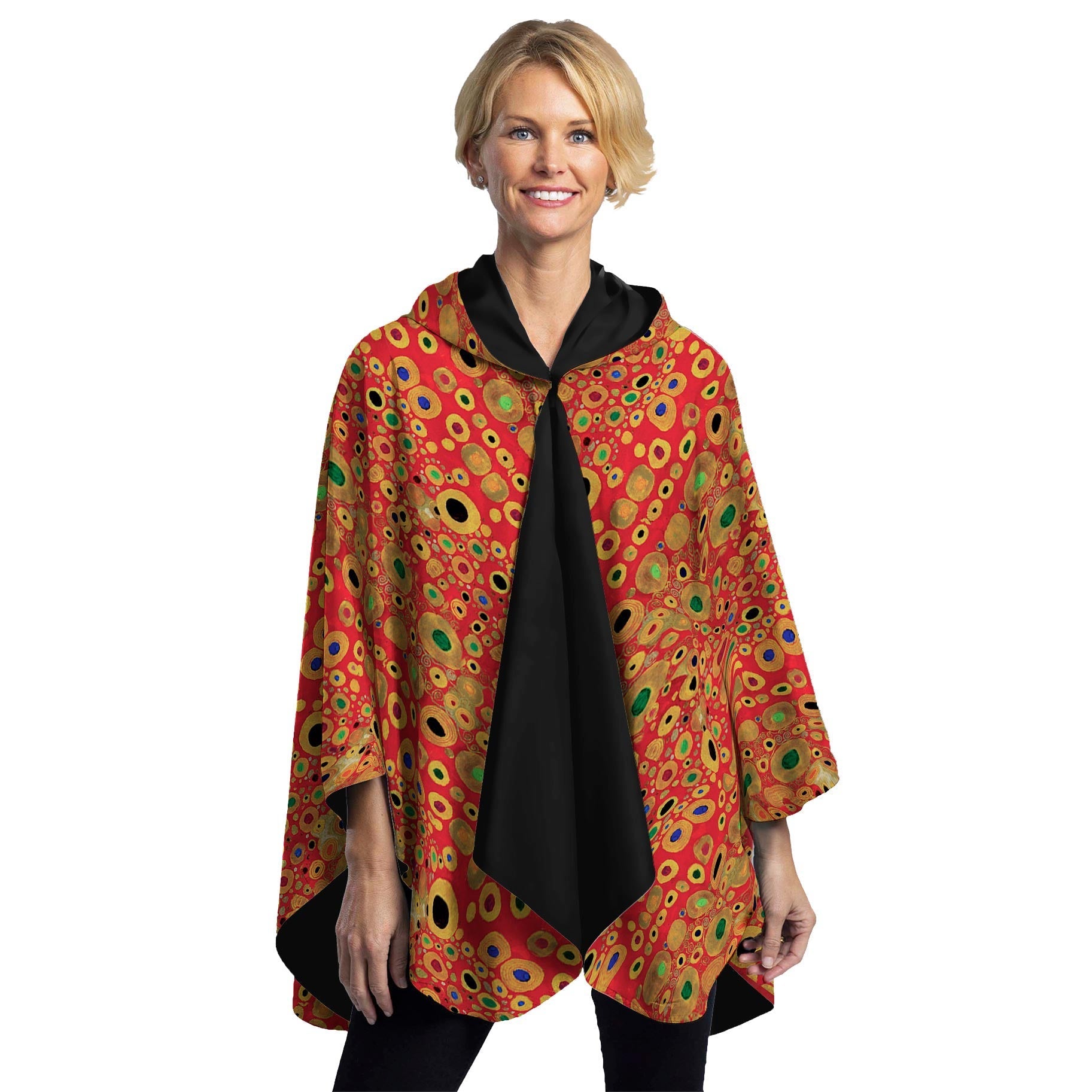 Klimt Hope Red Womens Rain Cape