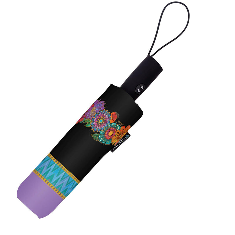 Laurel Burch Blooms Folding Travel Umbrella
