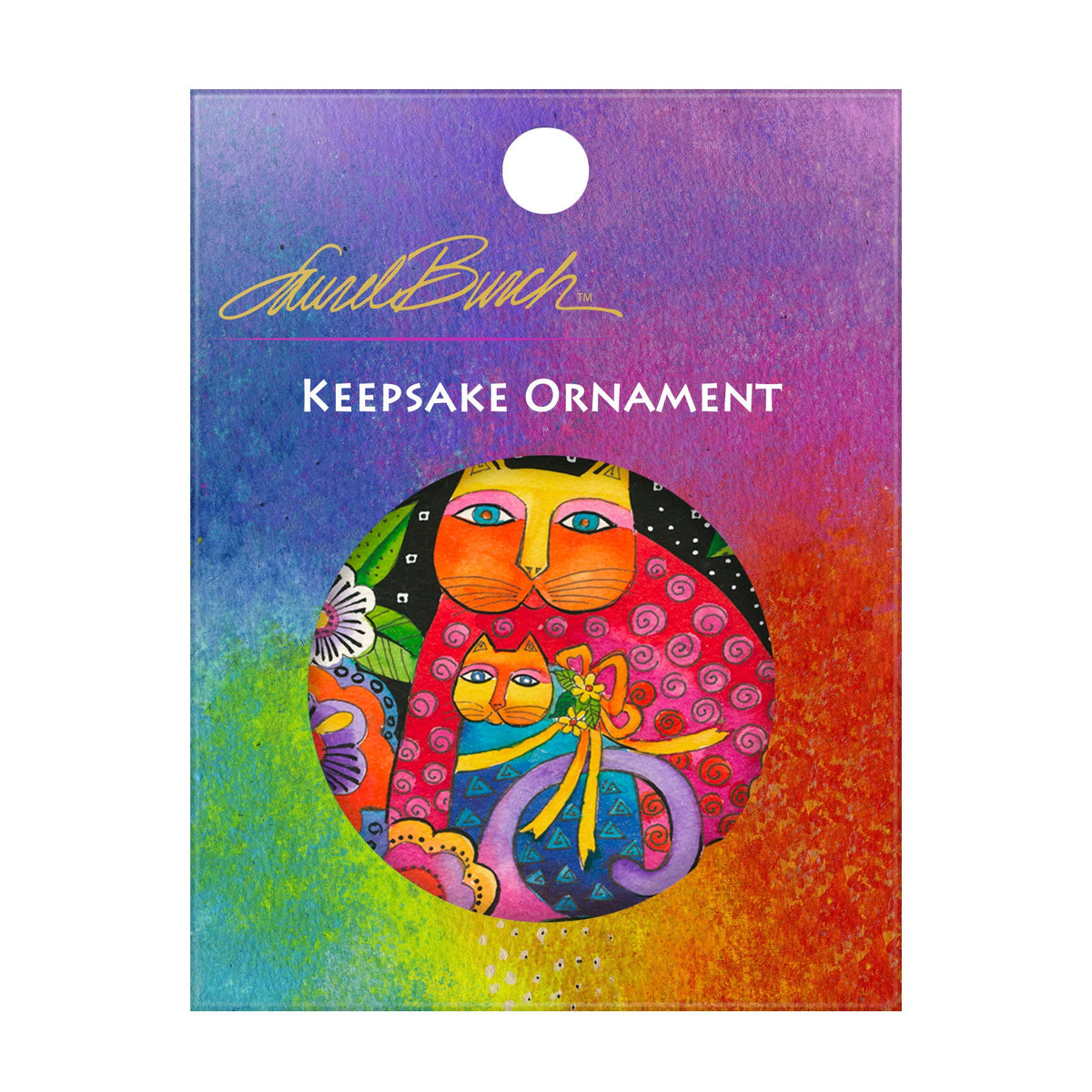 Laurel Burch Mother-Daughter in Flowers Year-round Keepsake Ornament