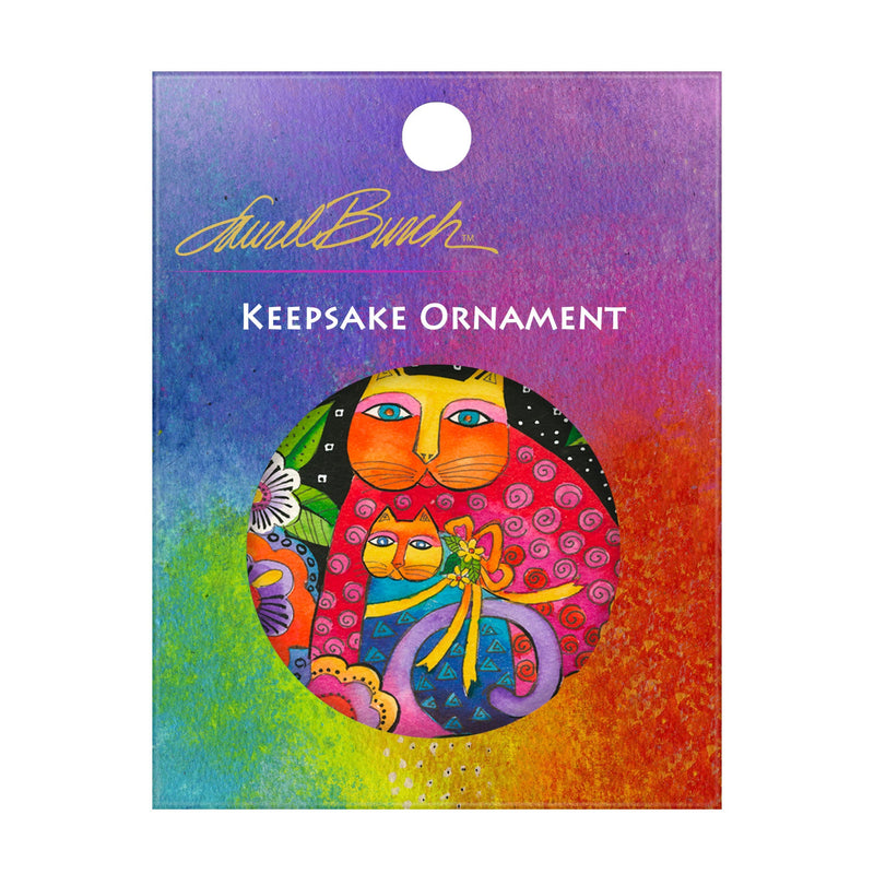 Laurel Burch Mother-Daughter in Flowers Year-round Keepsake Ornament