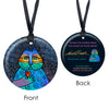 Laurel Burch Wishing Love Porcelain Keepsake Ornament – Flat Ceramic, Gift-Ready