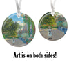 Monet Artist's House Porcelain Keepsake Ornament – Flat Ceramic, Gift-Ready