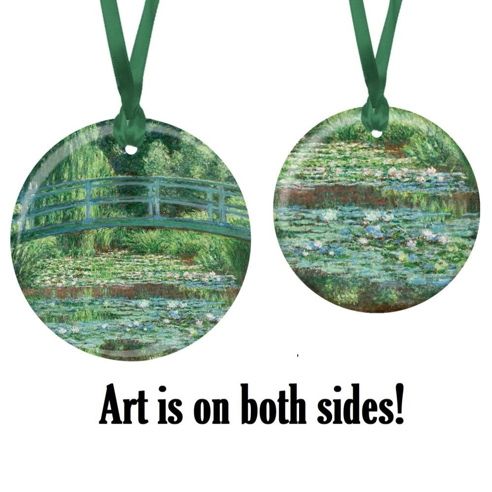 Monet Japanese Footbridge Year-round Keepsake Ornament