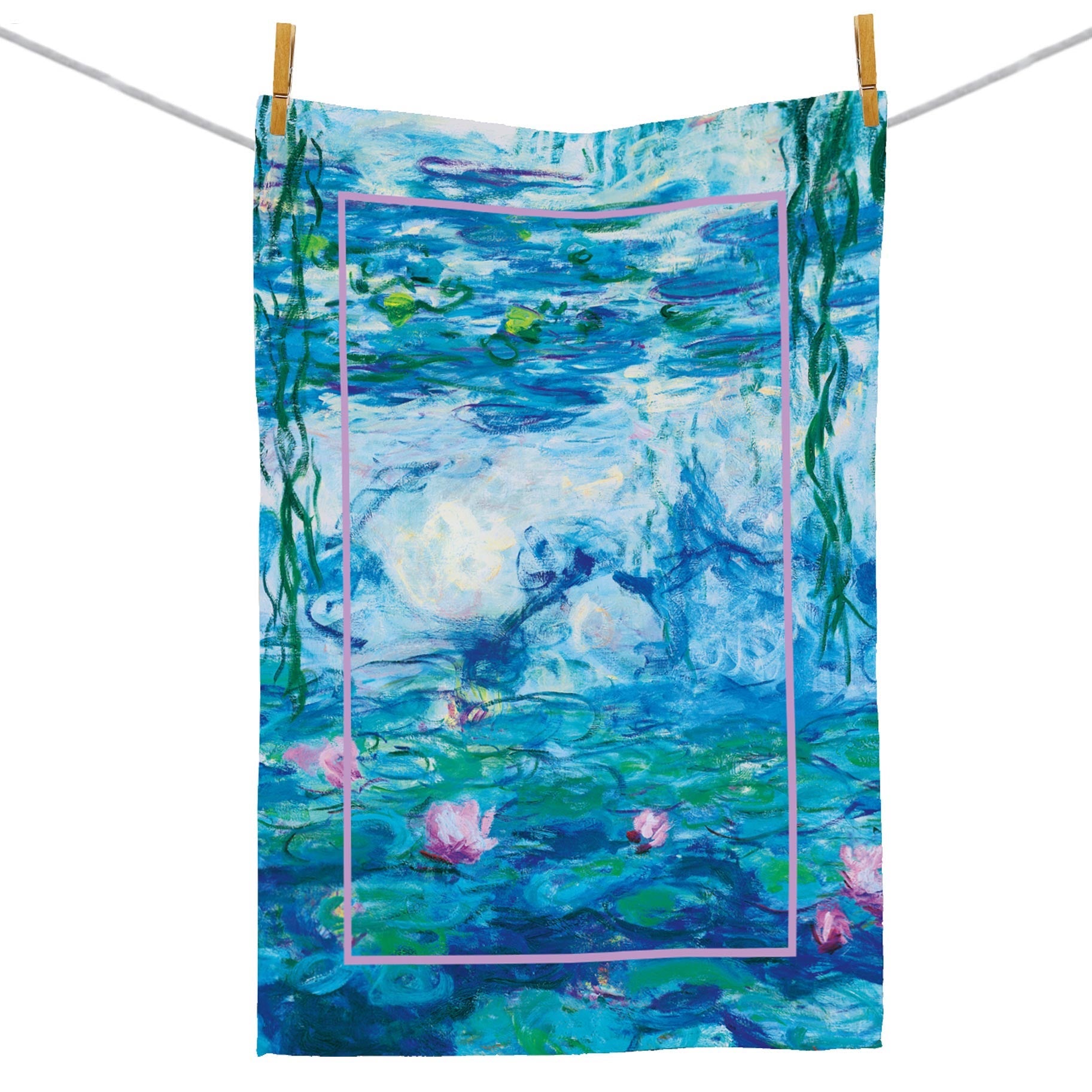 Monet Nympheas Cotton Tea Towel