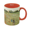 Monet Poppy Field Fine Art Mug – 11 oz Porcelain Coffee Cup