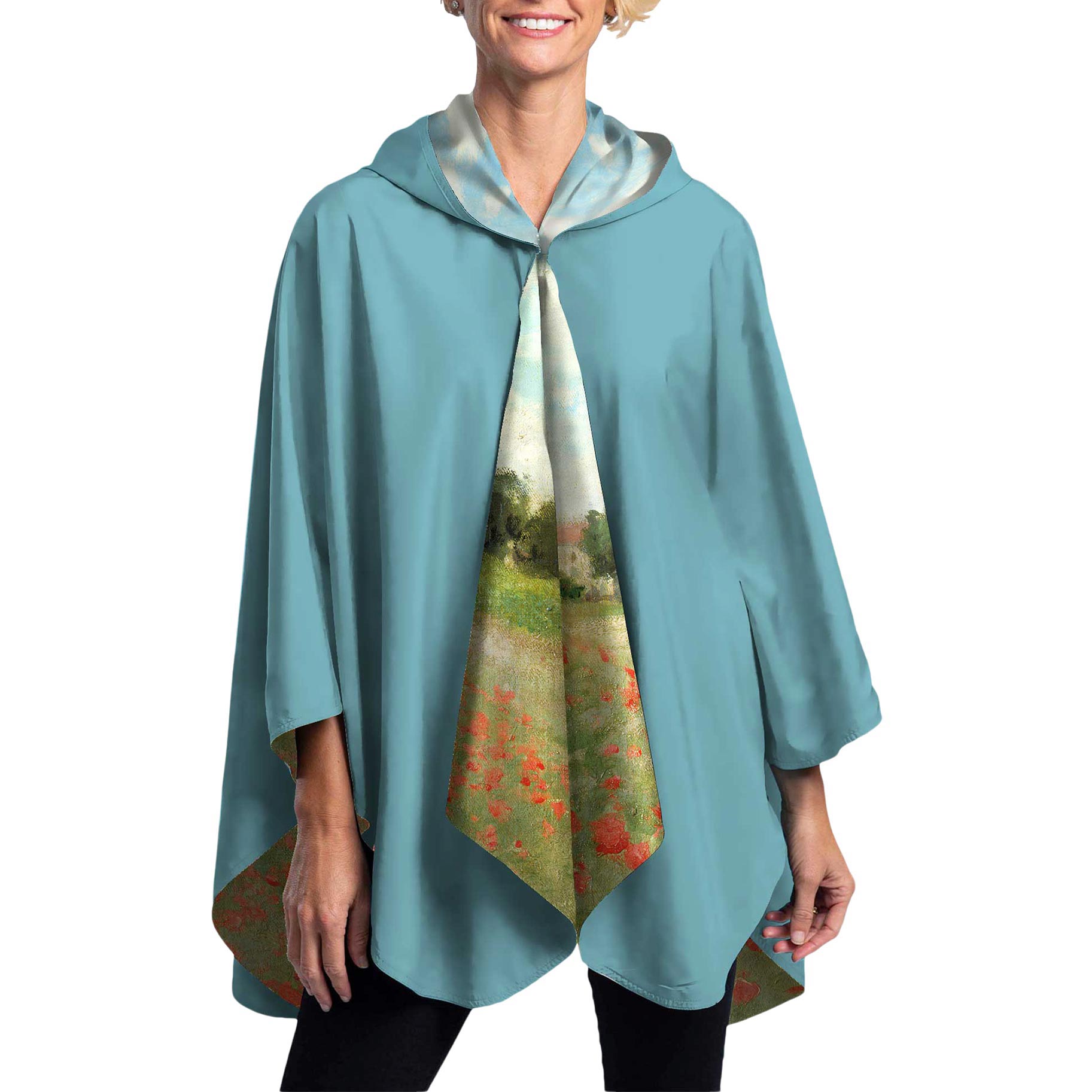 Monet Poppy Field Rain Cape