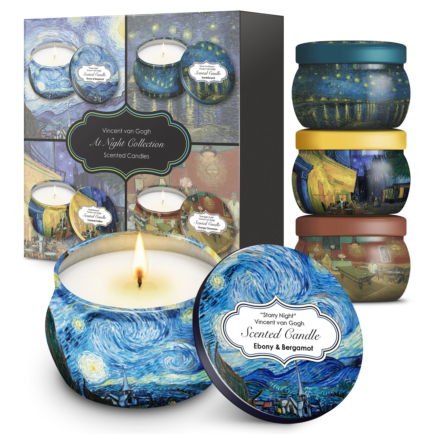 van Gogh Night Scented Candle Set