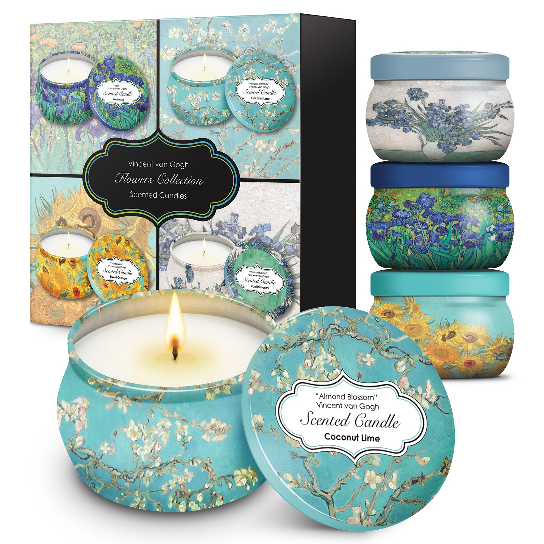 van Gogh Floral Scented Candle Set