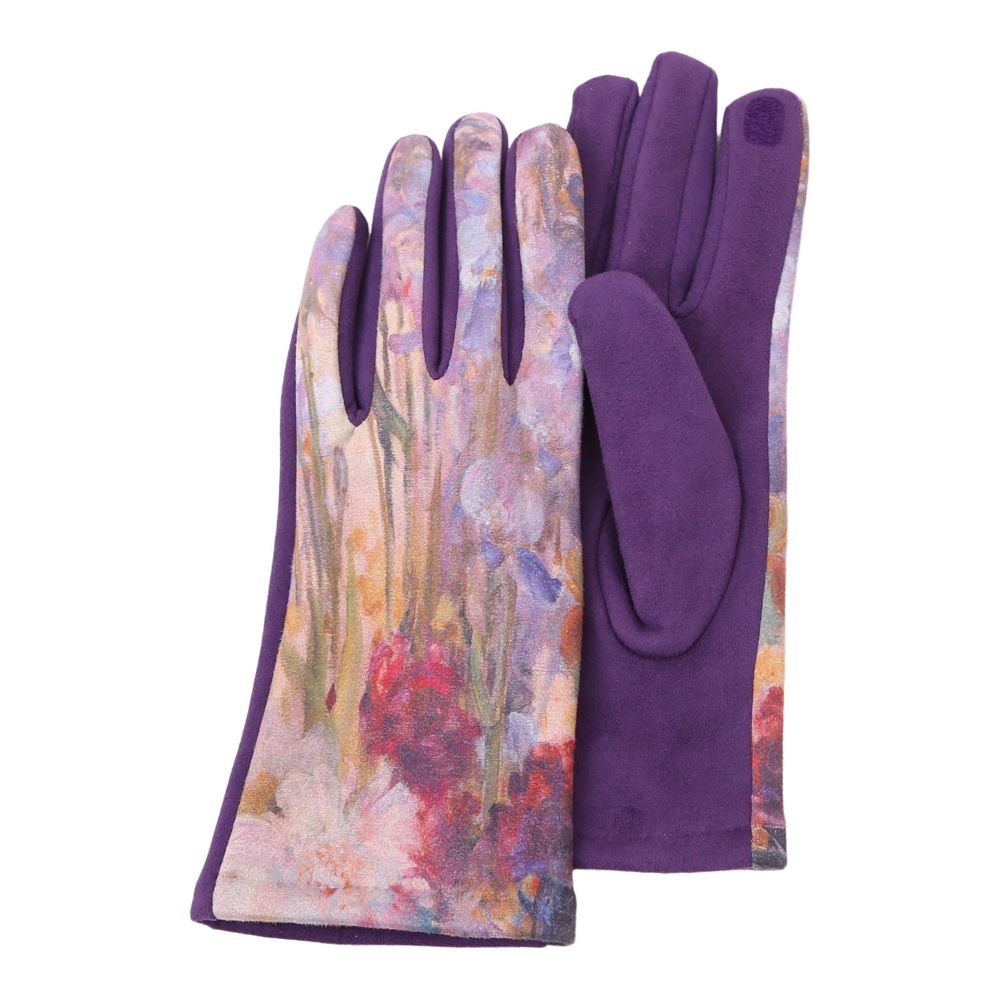 Fine Art Tiffany Peonies and Iris Texting Gloves