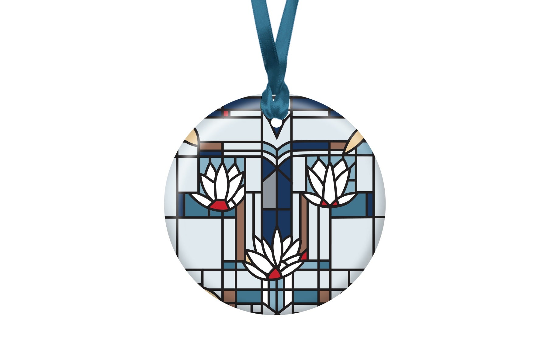 Frank Lloyd Wright Waterlilies Year-round Keepsake Ornament