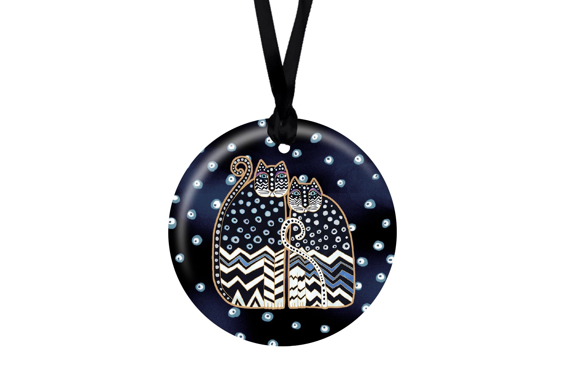 Laurel Burch's Polka Dot Gatos Year-round Keepsake Ornament