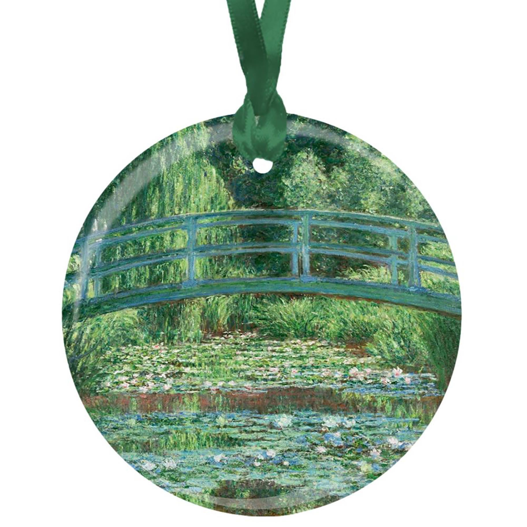 Monet Japanese Footbridge Year-round Keepsake Ornament