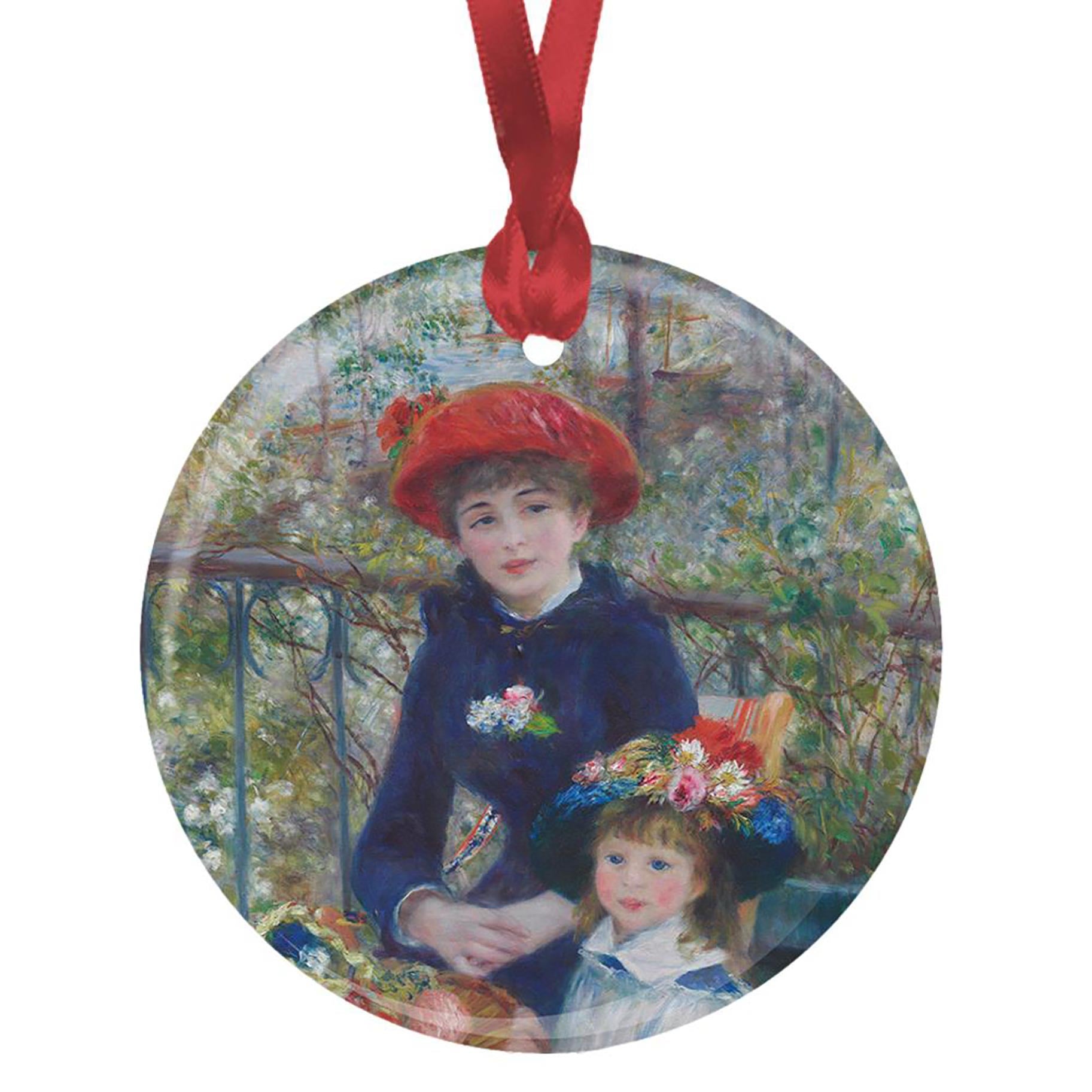 Renoir Two Sisters on the Terrace Year-round Keepsake Ornament