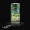 Monet Japanese Footbridge 6" LED Real Wax Candle with Remote