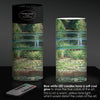 Monet Japanese Footbridge 6" LED Real Wax Candle with Remote