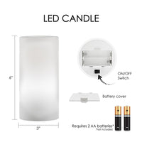 Monet Japanese Footbridge 6" LED Real Wax Candle with Remote