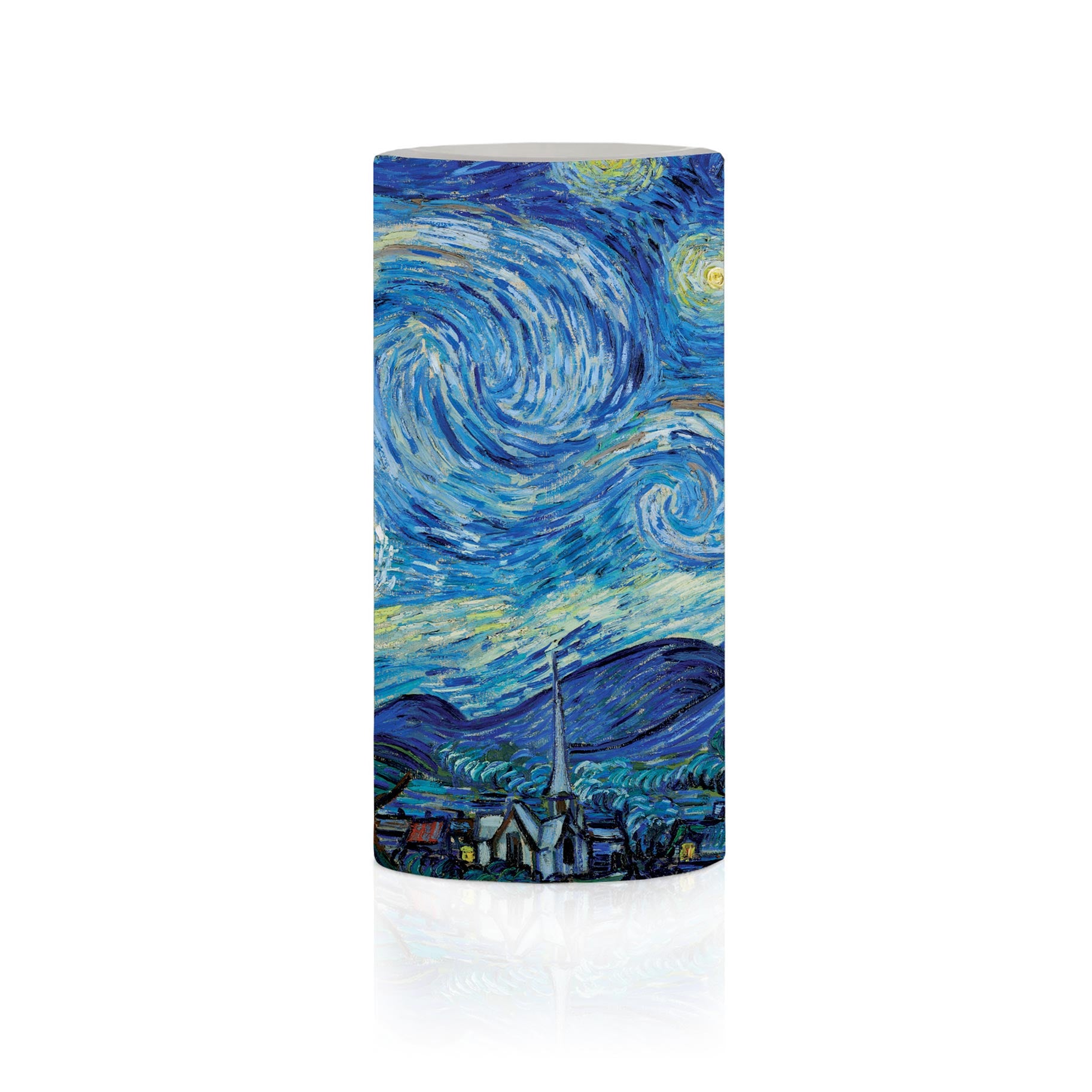van Gogh Starry Night 6" LED Real Wax Candle with Remote