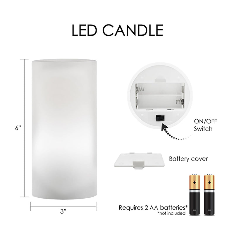 van Gogh Starry Night 6" LED Real Wax Candle with Remote