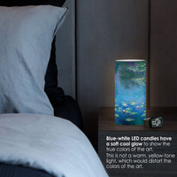 Monet Water Lilies 6"  LED Candle – Battery Operated, Flickering