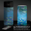 Monet Water Lilies 6"  LED Candle – Battery Operated, Flickering