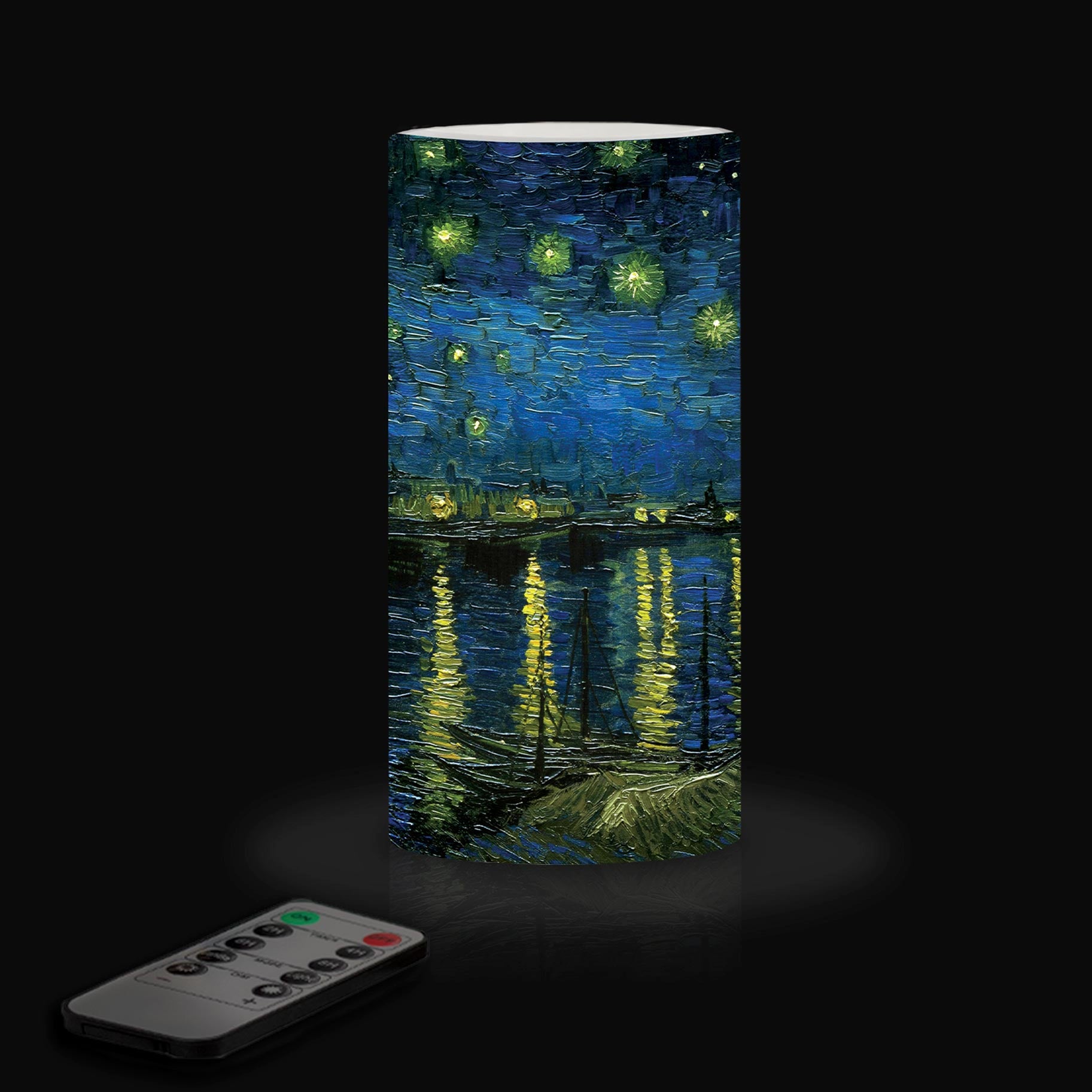 van Gogh Over the Rhone 6" LED Real Wax Candle with Remote