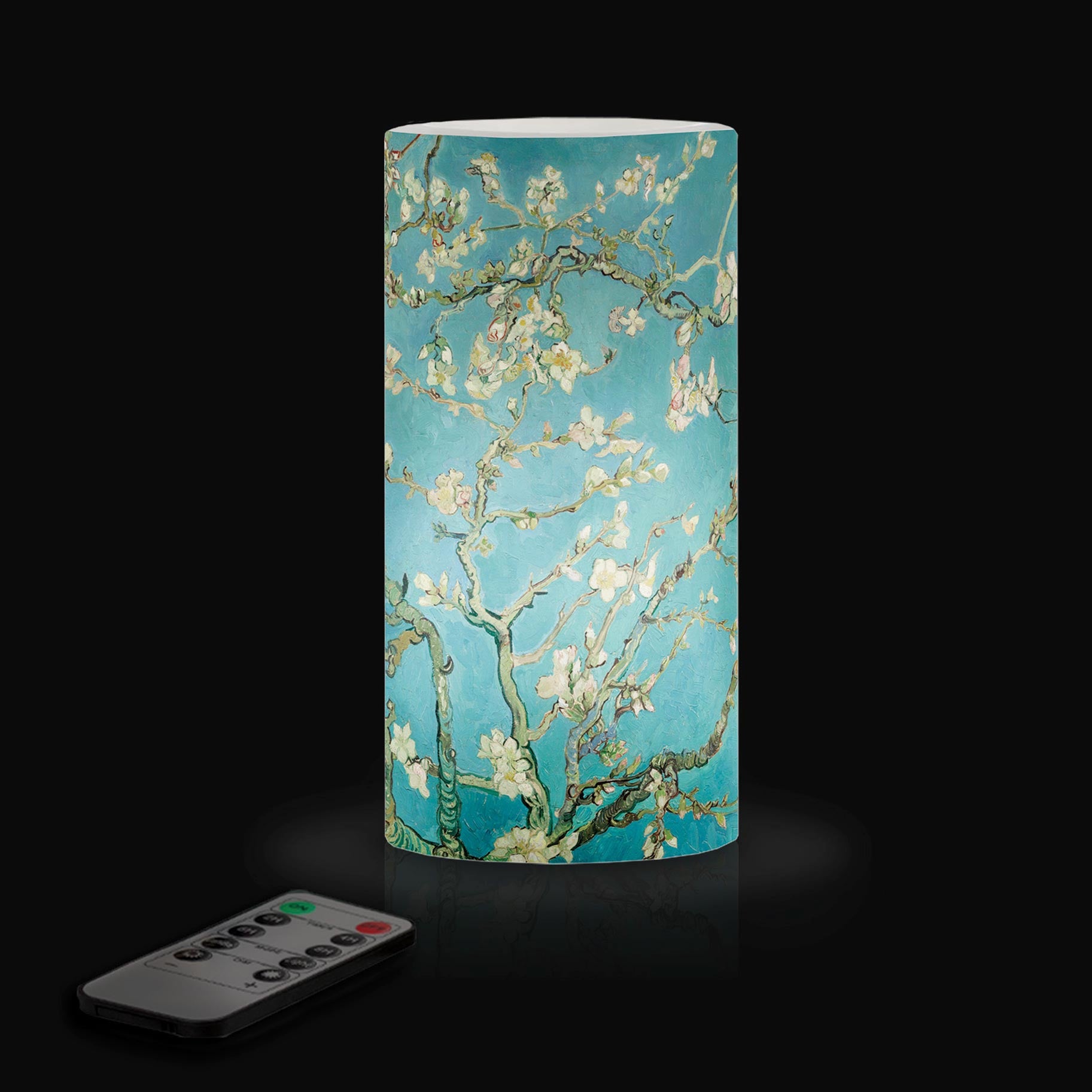 van Gogh Almond Blossom 6" LED Real Wax Candle with Remote