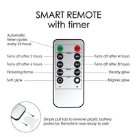 Tiffany Dragonfly 6" LED Real Wax Candle with Remote