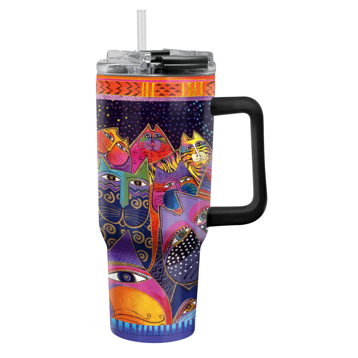 30 oz Tumbler - Laurel Burch "Fantasticats"
