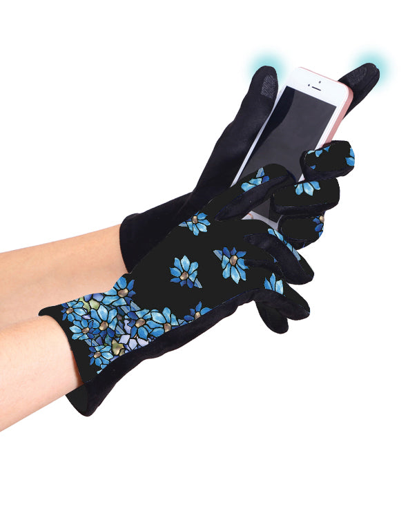 Fine Art Tiffany Clematis Texting Gloves