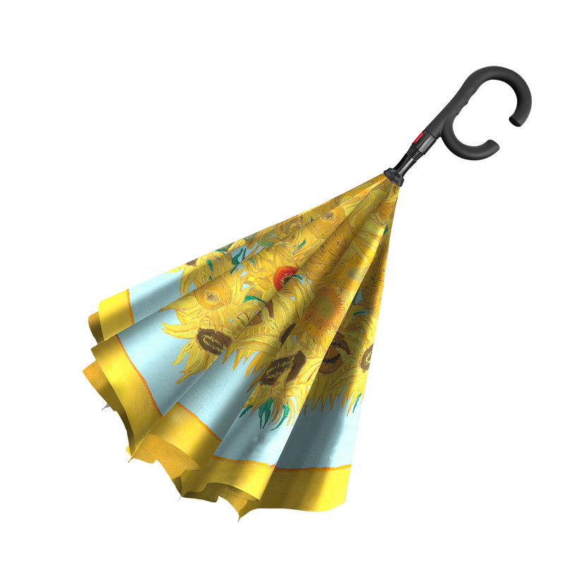 van Gogh Sunflowers Reverse Umbrella