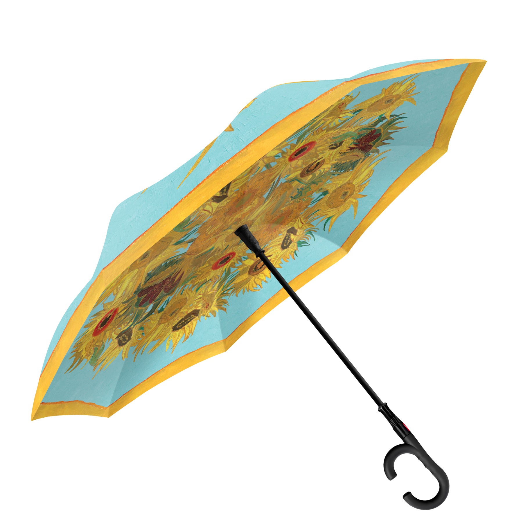 van Gogh Sunflowers Reverse Umbrella