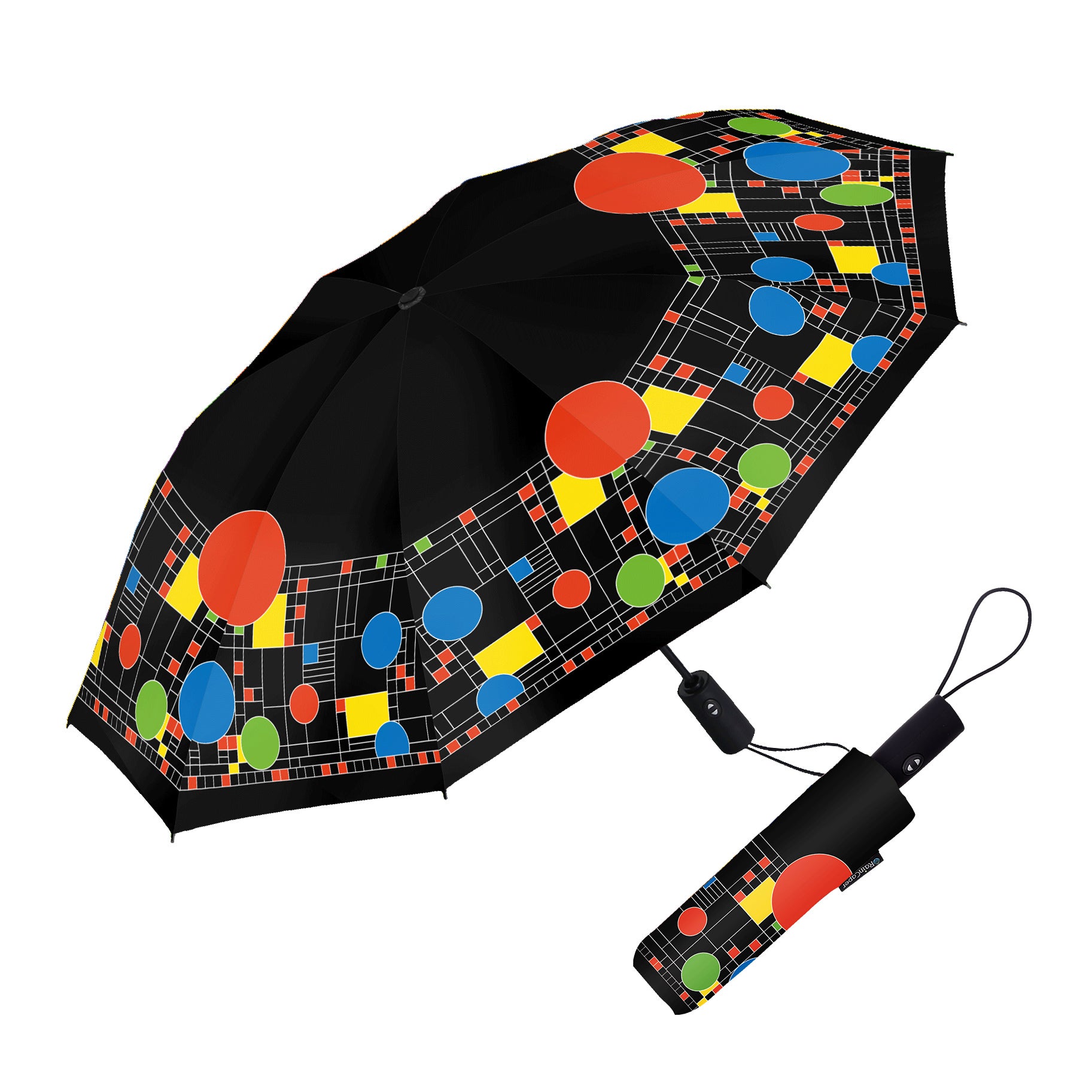 Frank Lloyd Wright Coonley Playhouse Folding Travel Umbrella