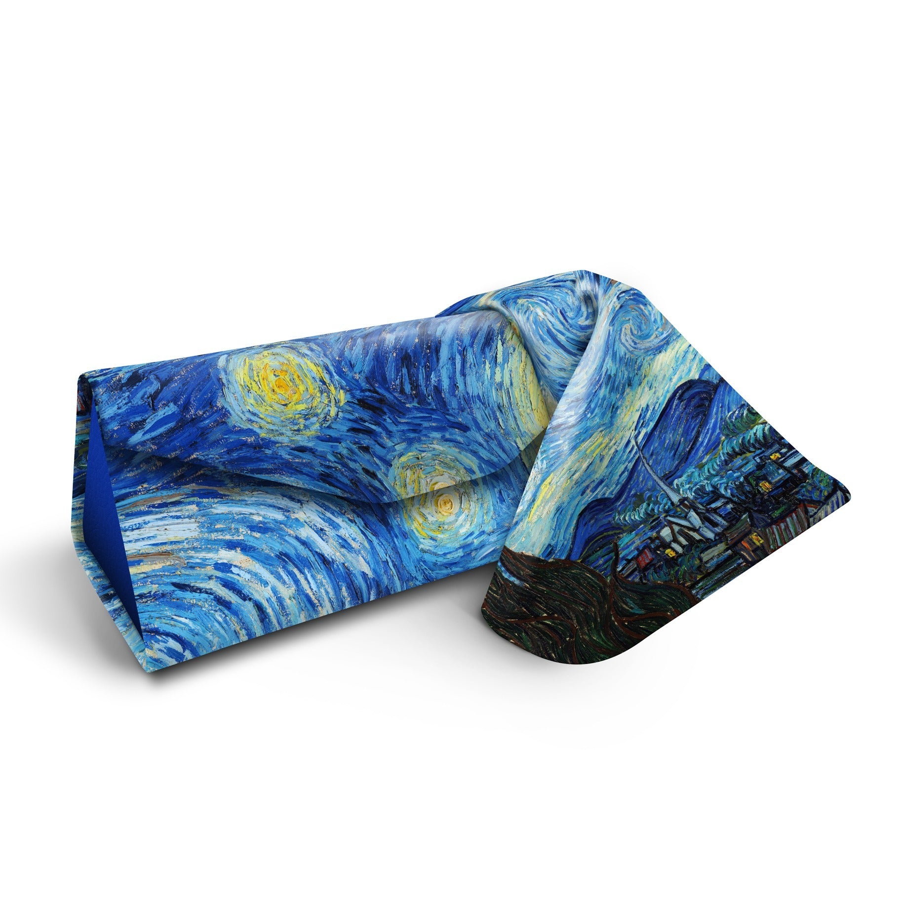 Folding Glasses Case - Vegan, Trifold, van Gogh Starry Night