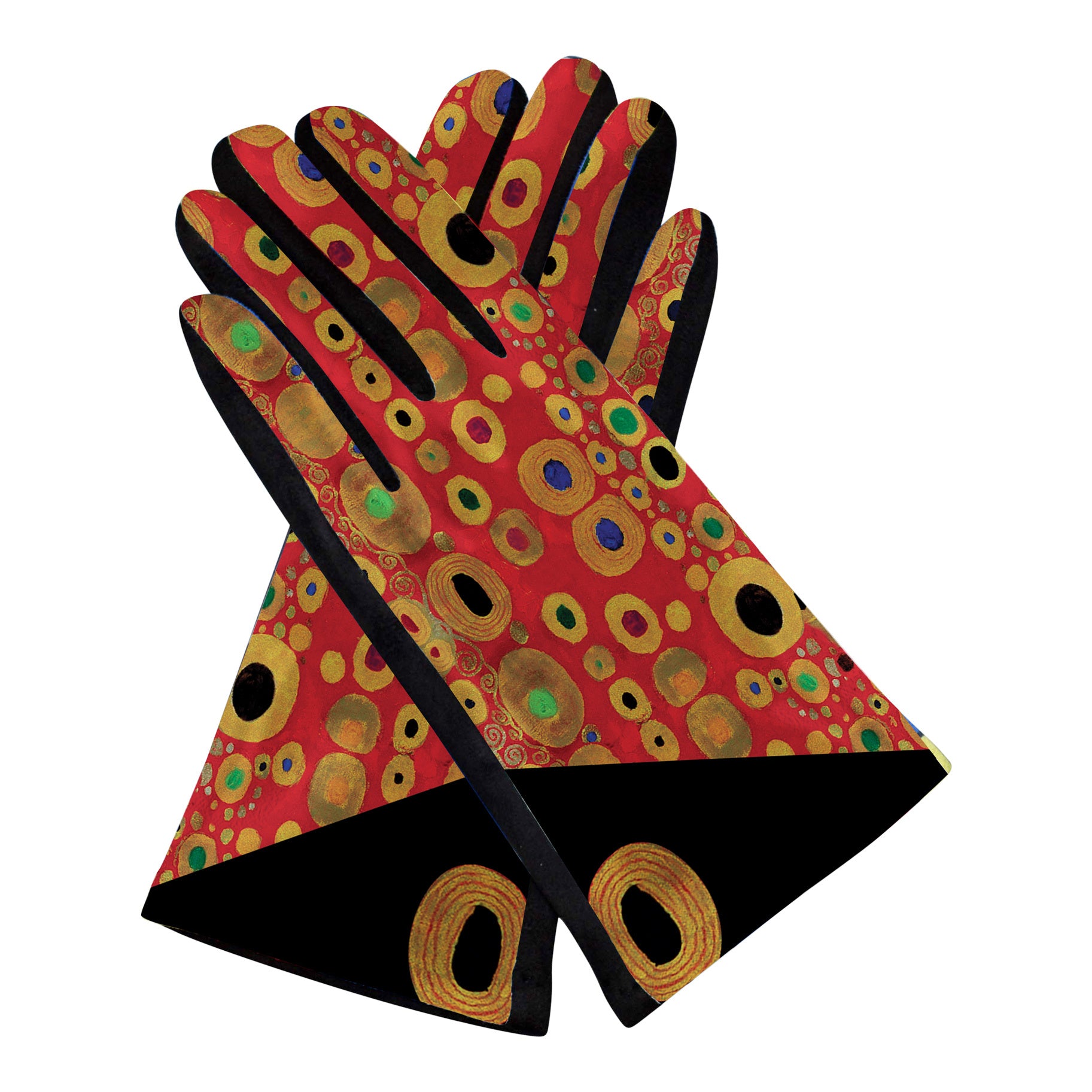 Fine Art Klimt Hope II Red Touch Screen Gloves