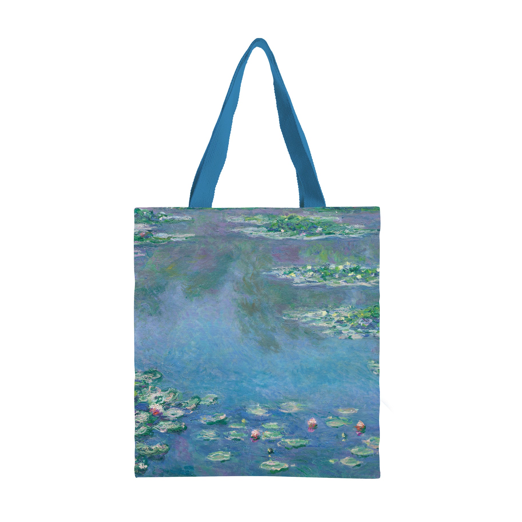 Monet Water Lilies Shoulder Strap Canvas Magazine Tote