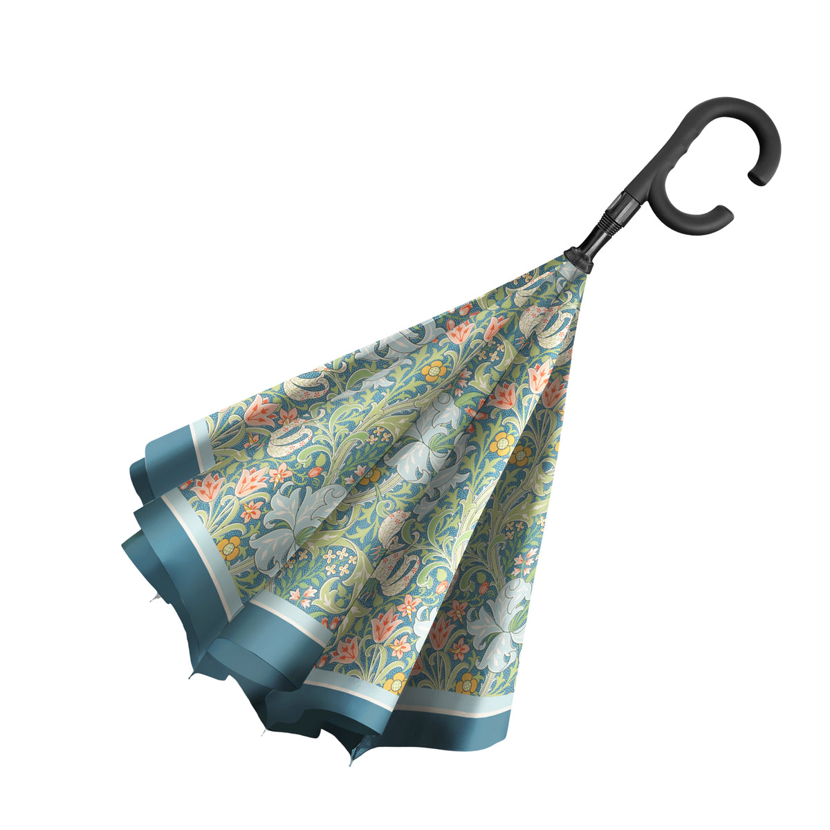RainCaper William Morris Golden Lily Reverse Umbrella