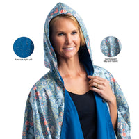 William Morris Golden Lily Womens Rain Cape - Rainproof Breathable Rain Poncho