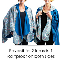 William Morris Golden Lily Womens Rain Cape - Rainproof Breathable Rain Poncho