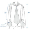 William Morris Golden Lily Womens Rain Cape - Rainproof Breathable Rain Poncho