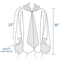 William Morris Golden Lily Womens Rain Cape - Rainproof Breathable Rain Poncho
